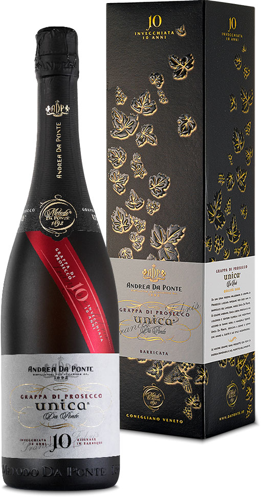 AdP Unica da Ponte Grappa di Prosecco Verpackung AdP Unica da Ponte Grappa di Prosecco Verpackung