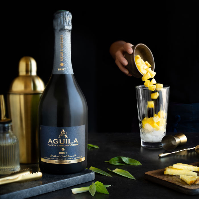 Aguila Brut cocktail
