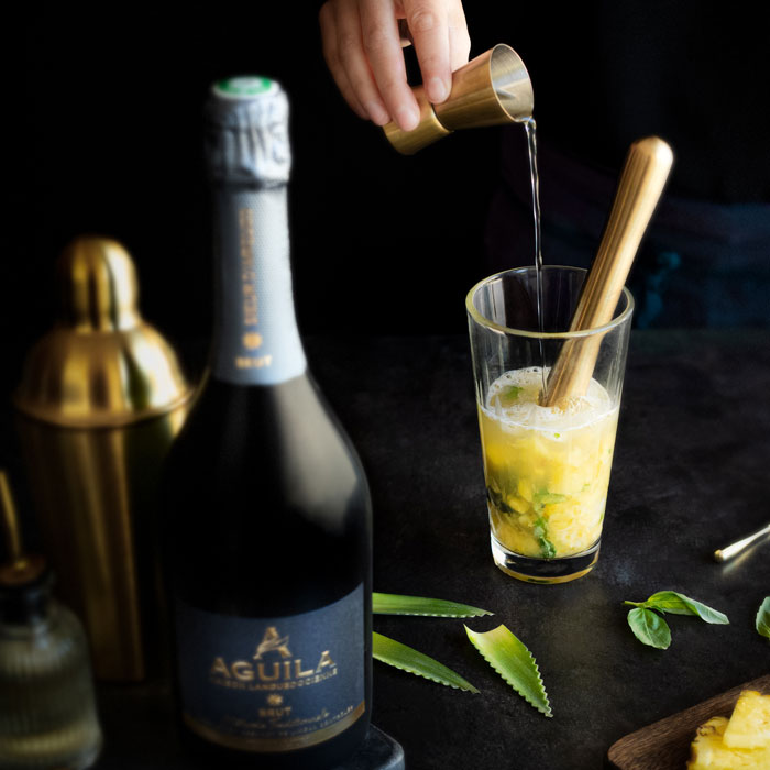 Aguila Brut cocktail