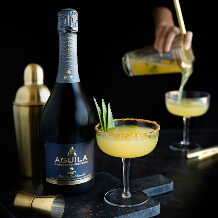 Aguila Brut cocktail
