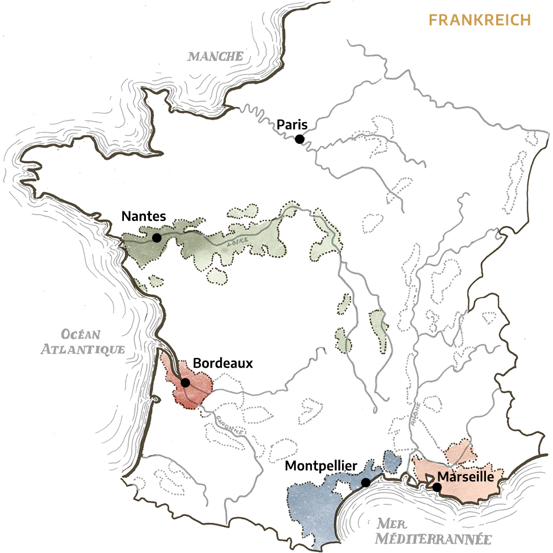 Frankreich map Frankreich map